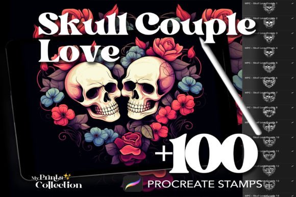 100 Procreate Skull Couple Love Stamps: A Practical Evaluation