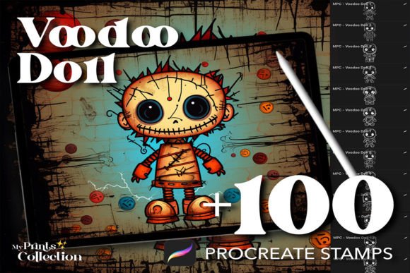 100 Procreate Voodoo Doll Stamps: Unlocking Mystical Digital Art