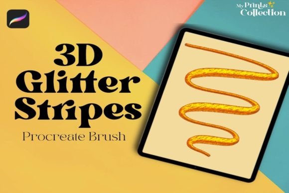 3D Glitter Stripes Procreate Brush: A Comprehensive Guide