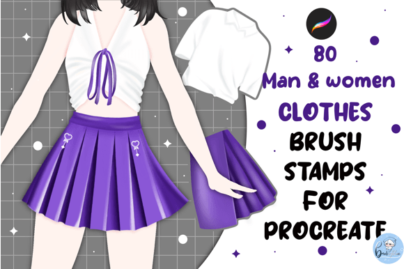 80 Clothes Brush Stamps for Procreate: A Creative Toolkit