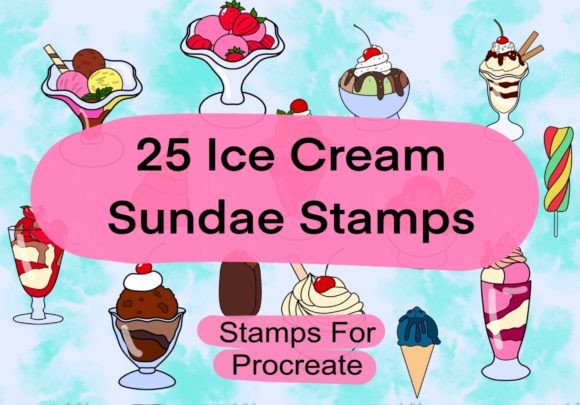 Integrating Procreate Ice Cream Doodle Stamps into Your Digital Design Workflow