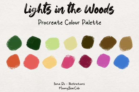 Lights in the Woods: Mastering Atmospheric Digital Art with a Custom Procreate Palette