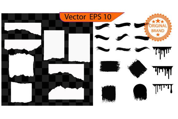 Mastering Digital Design with the Brush Stroke, Vector Eps 10, Bundle for Commercial Projects