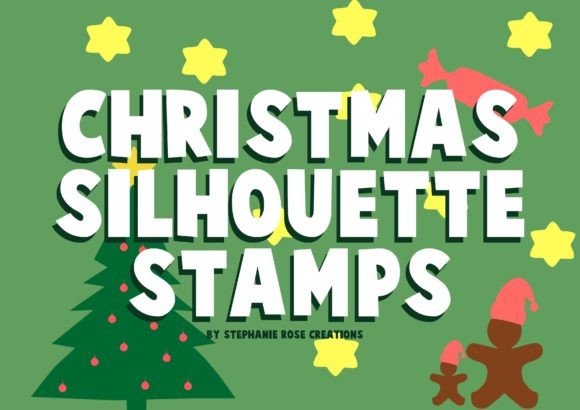 Procreate Christmas Silhouette Stamps