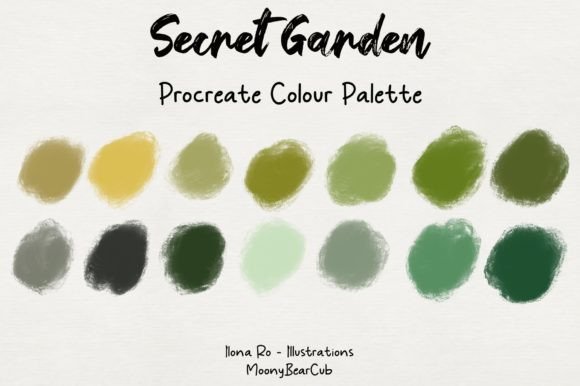 Unlock Creativity with the Secret Garden Procreate Palette
