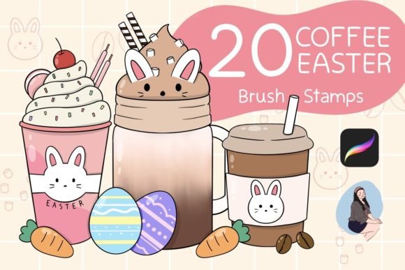 Unlocking Creative Potential with Coffee Easter Brush Stamps for Digital Art